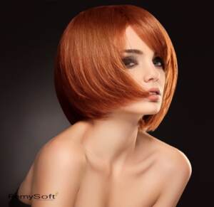 Complement a contoured cut with hair products for remy hair.