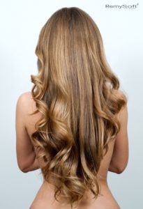 Create beautiful styles with hair extensions.