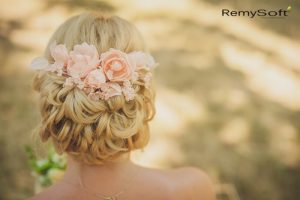 Don't forget to use some sun protection for hair on your big day!